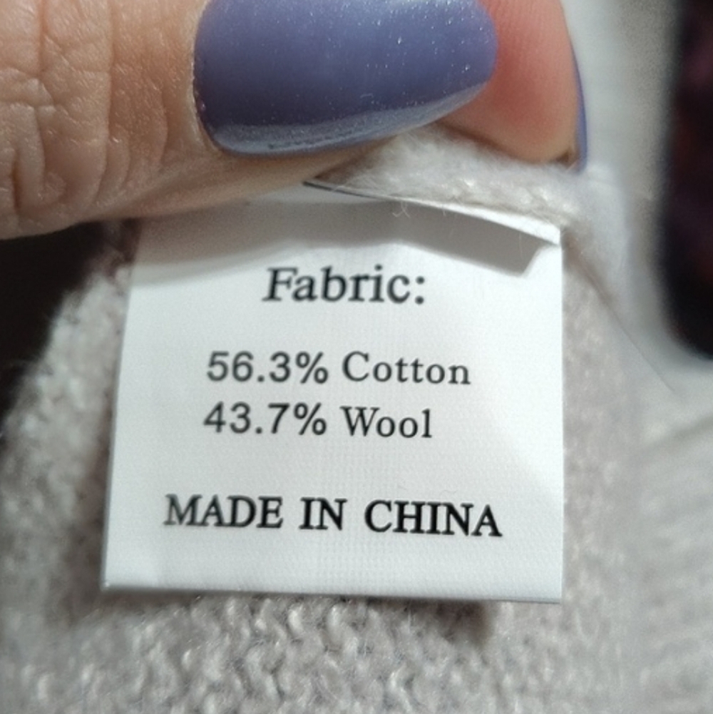 New Boho Colorful Patchwork Wool Blend Sweater Si… - image 5